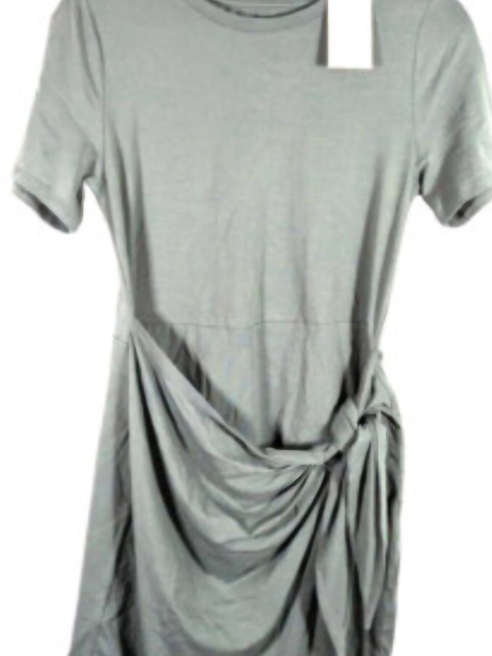 a new day Short Sleeve Knot-Detail Midi Dress - Light green